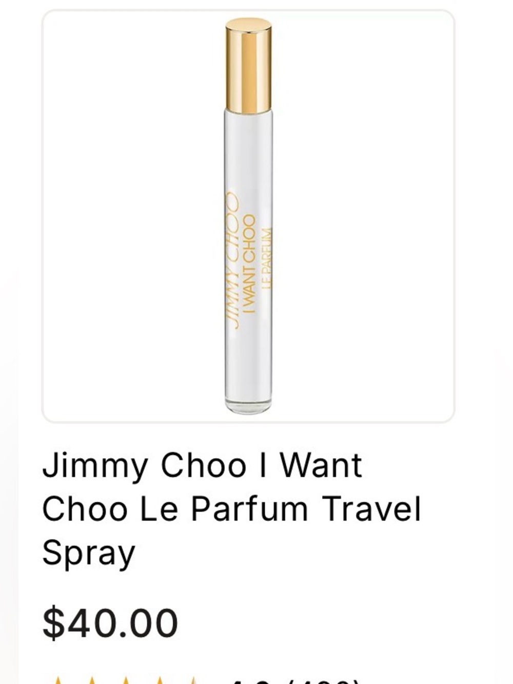 Jimmy Choo “I want Choo” .25oz perfume and credit card/Coin Pouch Gold metallic - Picture 6 of 7